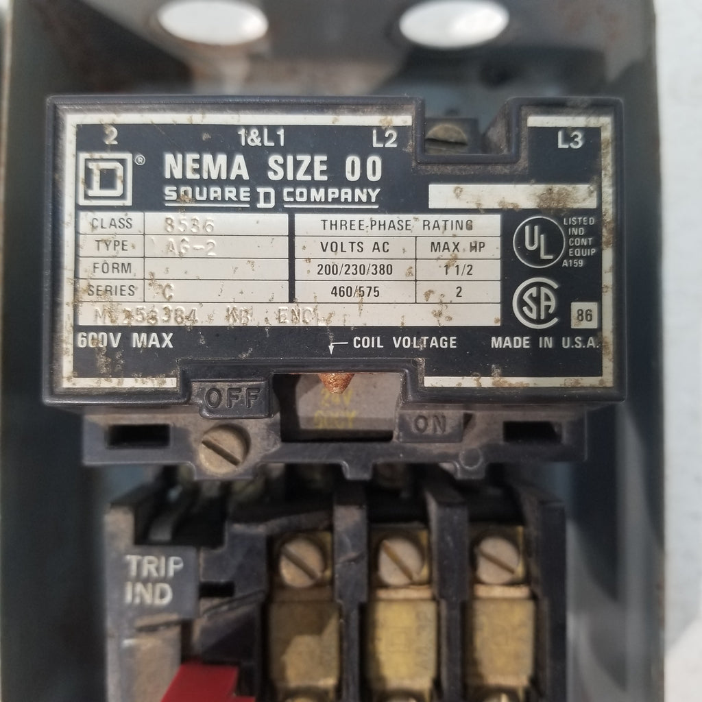 Square D Motor Starter 600 Volt 3 Phase IndSurp