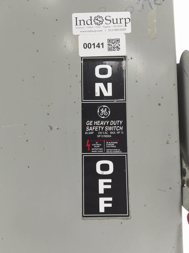 Interrupteur De Déconnexion GE 60A 240V Avec Prise GFCI - Modèle TFN60RGFRCP - Neuf