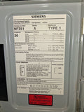 Siemens/I-T-E Disconnect 30 Amp 600 Volt Cat# NF351 Un-Fused