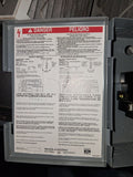 Square D Disconnect 30 Amp 240 Volt 60 Hz Cat# D221N