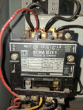 Square D Nema Size 0 & 1 Combination Starter With Disconnect Switch Type S 60 Hz