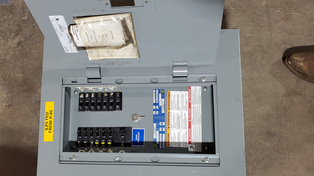 Square D NQOD Panel With 50 Amp Main & Breakers 208Y/120 Volt – IndSurp