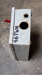 GE Disconnect 60 Amp 240 Volt Max. HP 15