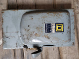 Square D Disconnect 60 Amp 600 Volt 3 Phase Cat# H362
