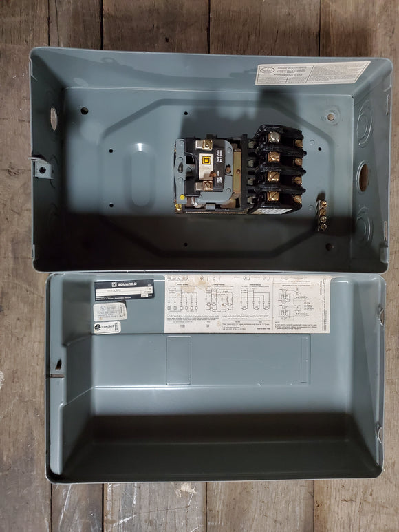 Square D Lighting Contactor 120/110 Coil Volt 50/60 Hz Cat# D -223N