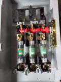 GE Disconnect 100 Amp 240 Volt Max. HP 30 Model 8 Cat# TG4323