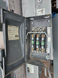 I-T-E Disconnect 100 Amp 240 Volt 3 Phase Cat# JN-423 Fused