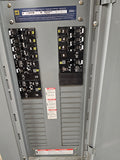 Square D NF 225 Amp Main Panel with some breakers 600Y/347 Volt 3 Phase 4 Wire