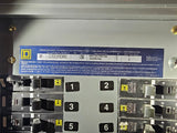 Square D NF 250 Amp Panel With Some Breakers 600Y/347 Volt 3 Phase 4 Wire