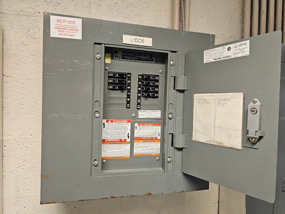 Square D NQOD 100 Amp Panel WithSome  Breakers 208Y/120-240 Volt 3 Phase 4 Wire