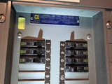 Square D NQOD 100 Amp Panel WithSome  Breakers 208Y/120-240 Volt 3 Phase 4 Wire