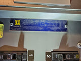 Square D NQOD 100 Amp Panel WithSome  Breakers 208Y/120-240 Volt 3 Phase 4 Wire