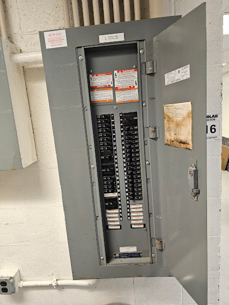 Square D NQOD 225 Amp Panel With Some breakers 208Y/120-240 Volt 3 Phase 4 Wire