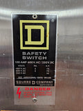 Square D Disconnect 100 Amp 600 Volt