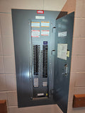 Square D NQOD 100 Amp main Panel With some Breakers 208Y/120 Volt 3 phase 4 Wire