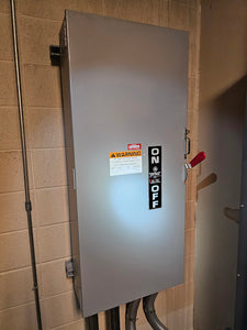 GE Disconnect 400 Amp 240 Volt Max. HP 100