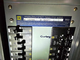Square D NF 250 Amp Panel With Some Breakers 600Y/347-240 Volt 3 Phase 4 Wire