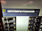 Square D NF 250 Amp Panel With Some Breakers 600Y/347-240 Volt 3 Phase 4 Wire