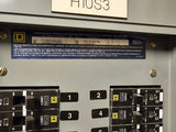 Square D NF 250 Amp Panel With Some Breakers 600Y/347-240 Volt 3 Phase 4 Wire