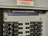 Square D NF 250 Amp Panel With Some Breakers 600Y/347-240 Volt 3 Phase 4 Wire
