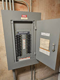 Square D NF 125 Amp Panel With Some Breakers 600Y/347-240 Volt 3 Phase 4 Wire
