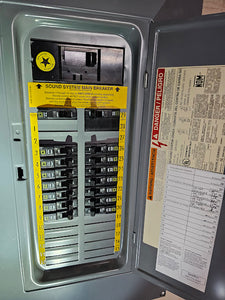 Square D QO Panel With 100 Amp Main & Breakers Cat# QOC30US