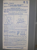 Intermatic Seven-ay Dial Time Switch 4 Pole Single Throw Cat# T7401B120 Volt