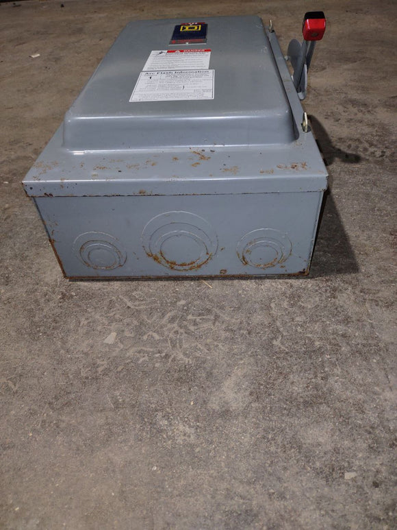 Square D Disconnect 200 Amp 240 Volt 3 Phase Cat# H324H
