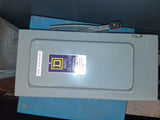 Square D Disconnect 60 Amp 240 Volt Fused Cat# H-322-N