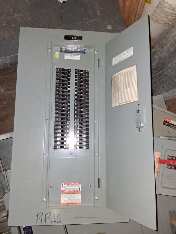 Square D NQOD 225 Amp Panel With Breakers 208Y/120-240 Volt 3 Phase 4 Wire