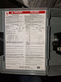 Square D Disconnect 30 Amp 240 Volt 60 Hz Cat# D221N