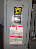 Square D Disconnect 30 Amp 600 Volt Cat# H361 Fused