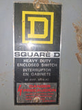 Square D Disconnect 60 Amp 600 Volt Cat# H362