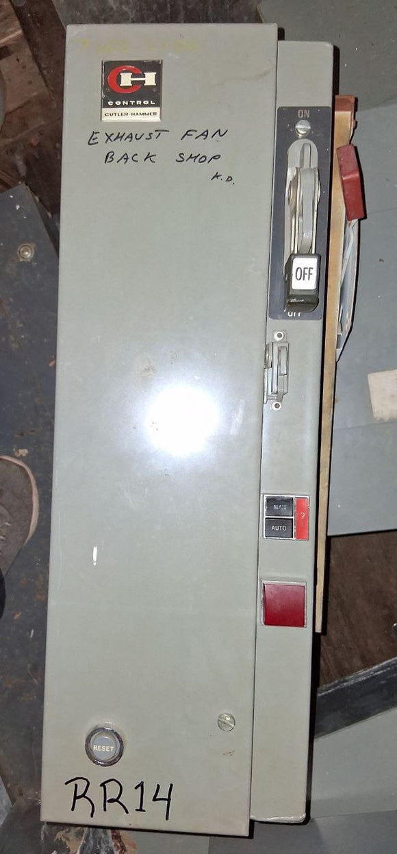 Cutler Hammer Magnetic Combination Starter With Motor Circuit Switch
