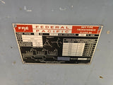 Federal Pacific 112.5 KVA Transformer 3 Phase 60 Hz 480-208Y/120 Volt