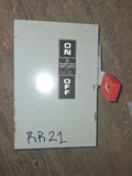 GE Disconnect 30 Amp 600 Volt Model 7 Cat# TH3361