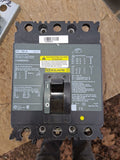 Square D FA Circuit Breaker 100 Amp 240 Volt 3 Pole Cat# X1345030703