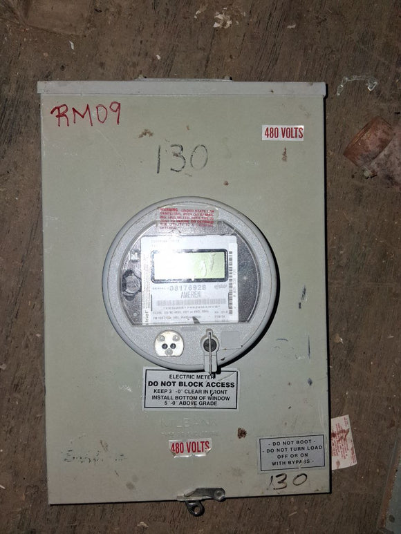 Ameren Watthour Meter 480 Volt 60 Hz