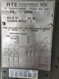 RTE 1000 KVA  Transformer 2400 Amp -480 Volt Cat# 707P13K2R