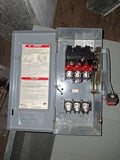 Square D Disconnect 30 Amp 600 Volt Cat# H361 Fused