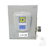 Square D Disconnect 30 Amp 240 Volt Un-Fused Cat# DU321