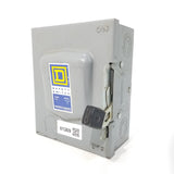 Square D Disconnect 30 Amp 240 Volt Un-Fused Cat# DU321