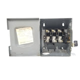 Square D Disconnect 30 Amp 240 Volt Un-Fused Cat# DU321