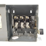 Square D Disconnect 30 Amp 240 Volt Un-Fused Cat# DU321
