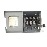 Square D Disconnect 30 Amp 240 Volt Cat# DU321 Un-Fused