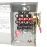 GE Disconnect 30 Amp 240 Volt Cat# TGN3321 Un-Fused