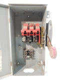 CH/EATON Disconnect 30 Amp 600 Volt Cat# DH362URK UN-FUSED
