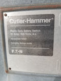 CH/EATON Disconnect 30 Amp 600 Volt Cat# DH361URK UN-FUSED
