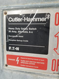 CH/Cutler Hammer Disconnect 30 Amp 600 Volt Cat# DH361URK
