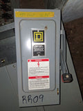 Square D Disconnect 30 Amp 600 Volt Cat# H361 Fused